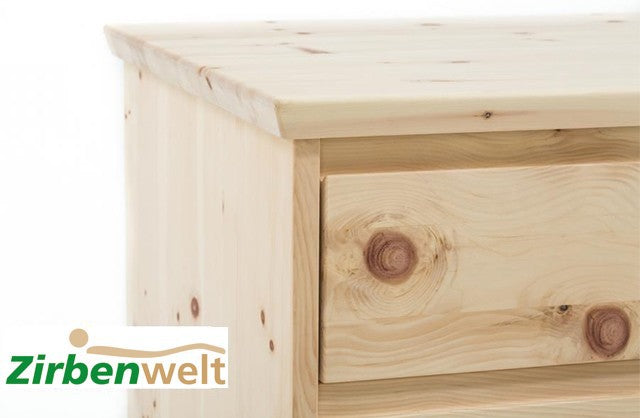 Kommode aus Zirbenholz | mit 5 Laden und praktischer Funktionalität Zirbenholz Zirbenholzmöbel Möbel aus Zirbenholz Zirbenvollholz Zirbenwelt handgefertigte Möbel